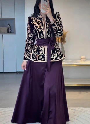 Ensemble karakou algérien tenue traditionnelle hlel khotba fiançailles mariage takchita caftan, marque: CHIC, état: Neuf avec étiquette, taille: XL / 42 / 14, 85,00 €, 89,95 € Protection acheteurs incluse