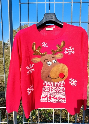 Maglione di natale rosso Only nuovo, brand: ONLY, condizioni: Nuovo con cartellino, taglia: XXL / IT 48 / EU 44, €12.00, €13.30 include la Protezione acquisti