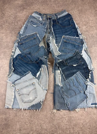 Jeans Baggy Patchwork Reworked Multi Zip Cross Detail Opium Grunge Avant Garde #BLPU193, marque: JNCO, état: Neuf sans étiquette, taille: W27 | FR 36, 85,00 €, 89,95 € Protection acheteurs (Pro) incluse