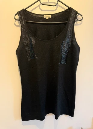 Débardeur noir pailleté, marque: Brubeck, état: Bon état, taille: M / 38 / 10, 2,50 €, 3,33 € Protection acheteurs incluse