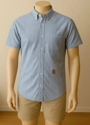 415 Chemise rayée vintage Tommy Hilfiger, marque: Tommy Hilfiger, état: Satisfaisant, taille: L, 1,00 €, 1,75 € Protection acheteurs incluse