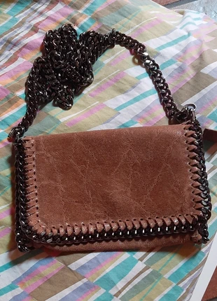 Borsetta in vera pelle / bolso de cuero marron/ schwarze Lederhandtasche, marca: Vera Pelle, estado: Novo sem etiquetas, €30.00, €32.20 inclui Proteção do Comprador