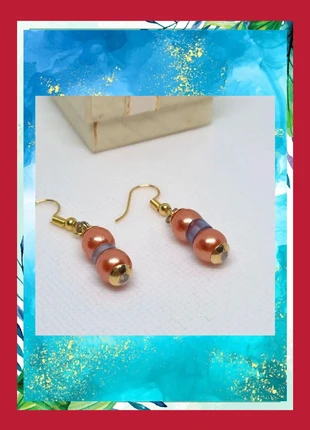 🍭Divinos pendientes en color oro y naranja NUEVO 😍 Pentes 💕 Piste, brand: Italian Style, condizioni: Nuovo senza cartellino, €9.00, €10.15 include la Protezione acquisti