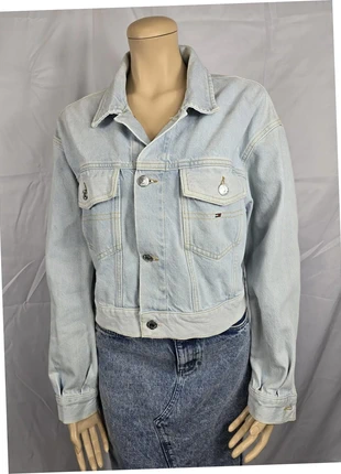 Veste en Jean Tommy Jeans, bleu clair, Taille M, Très bon état, marke: Tommy Jeans, zustand: Sehr gut, größe: M, 34,50 €, 36,93 € beinhaltet Vinted-Käuferschutz Pro