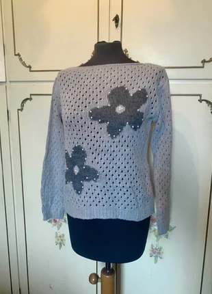 Oldmoney coquettecore romantic mohair wool blend sweater, marque: Boutique Italiana, état: Très bon état, taille: L / 40 / 12, 24,00 €, 25,90 € Protection acheteurs incluse