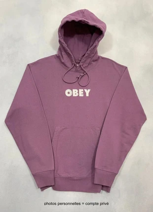 Sweat à capuche Obey Violet Lila brodé Loose fit Hoodie Taille S #696, marque: Obey, état: Très bon état, taille: S / 36 / 8, 49,00 €, 52,15 € Protection acheteurs incluse