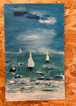 Pastel gras : évasion au bord de mer, marca: Art, estado: Nuevo con etiquetas, 15,00 €, 16,45 € Protección al comprador incluida