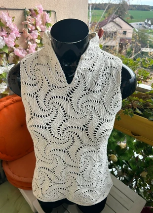 Chic haut  sans manches  45% coton, marke: Jacqueline Riu, zustand: Sehr gut, größe: S / 36 / 8, 7,00 €, 8,05 € inklusive Vinted-Käuferschutz