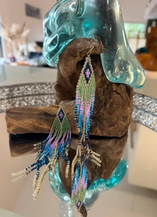 Boucle d’oreille longue perle, marque: Rosa rêve, état: Neuf avec étiquette, 12,00 €, 13,30 € Protection acheteurs incluse