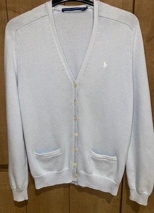 Cardigan Ralph Lauren bleu ciel – Élégance intemporelle-taille M, brand: Ralph Lauren, condition: Very good, size: M / 38 / 10, €50.00, €53.20 includes Buyer Protection