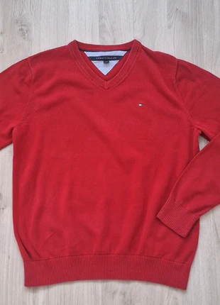 Pull homme rouge col V Tommy Hilfiger taille M, brand: Tommy Hilfiger, condizioni: Ottime, taglia: M, €10.00, €11.20 include la Protezione acquisti Pro