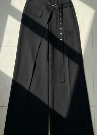 Pantalon Large Gothique Noir Jupe-Culotte Ceinture Démontable, marque: Vintage Dressing, état: Très bon état, taille: M / 38 / 10, 59,99 €, 63,69 € Protection acheteurs incluse