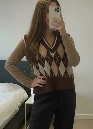 Comfortcana Gilet décontracté en maille de diamant mixte - Taille M, marque: pulls col v, état: Très bon état, taille: M / 38 / 10, 29,90 €, 32,10 € Protection acheteurs incluse