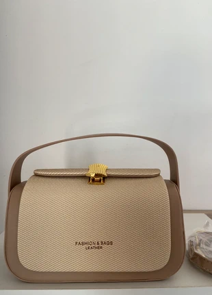 Jolie sac à main beige et doré style rétro vintage, brand: Jolie, condition: New without tags, €15.00, €16.45 includes Buyer Protection