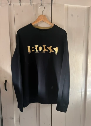 BOSS sweater donkerblauw goud, marca: Boss, estado: Nuevo sin etiquetas, tamaño: XXL, 37,50 €, 40,08 € Protección al comprador incluida