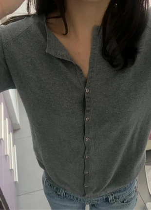 Cardigan Basic a Bottoni - Grigio, marque: Zara, état: Très bon état, taille: L / 40 / 12, 12,00 €, 13,30 € Protection acheteurs incluse