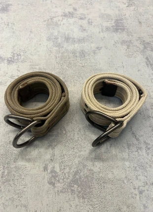 Duo cinture Y2K in canvas – stile militare, fibbia D-ring, marke: Vintage Dressing, zustand: Sehr gut, größe: 110, 15,00 €, 16,45 € inklusive Vinted-Käuferschutz
