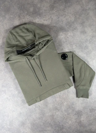 Sweat à Capuche CP Compagny Kaki | Diagonal Raised Fleece Lens sweat-shirt Taille S, brand: C.P. Company, condizioni: Ottime, taglia: S, €129.90, €137.10 include la Protezione acquisti