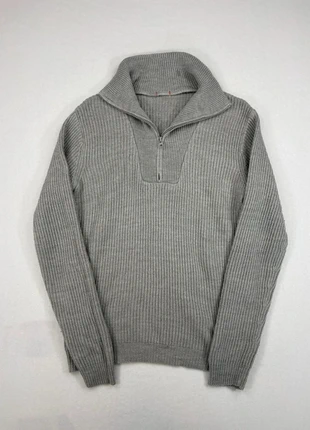 Pull col camionneur Vintage Y2K zippé maille côtelée gris - Taille L, brand: Vintage Dressing, condizioni: Ottime, taglia: L, €21.90, €23.70 include la Protezione acquisti Pro
