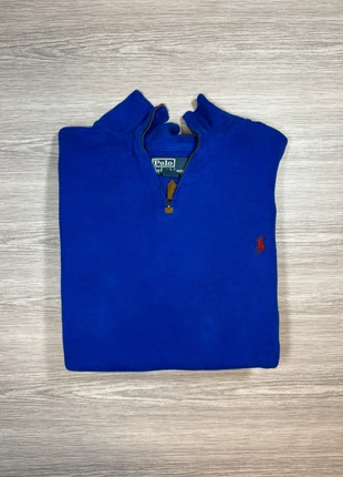 Pull Ralph Lauren Half zip col camionneur - Bleu logo Rouge - XXL Homme, merk: Ralph Lauren, staat: Heel goed, maat: XXL, € 39,99, € 42,69 inclusief Kopersbescherming