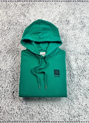 Hoodie sweat-shirt pull à capuche sweat à capuche | logo brodé | Arte | Taille S | Homme | Vert, marca: Arte, estado: Muito bom, tamanho: S, €45.00, €47.95 inclui Proteção do Comprador