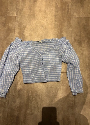 Haut à carreaux bleus Zara – Taille S, marke: Zara, zustand: Sehr gut, größe: S / 36 / 8, 3,00 €, 3,85 € inklusive Vinted-Käuferschutz