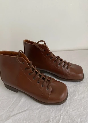Bottines à lacets anciennes deadstock Marty tout cuir 34, marca: Rare, estado: Novo sem etiquetas, tamanho: 34, €65.00, €68.95 inclui Proteção do Comprador Pro