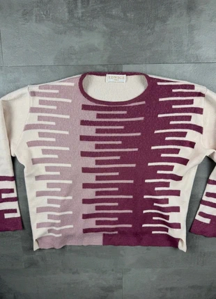 Pull Edwige Paris femme beige et violet made in france Y2K Vintage oversize M, brand: edwige paris, condition: Very good, size: M, €8.50, €9.63 includes Buyer Protection