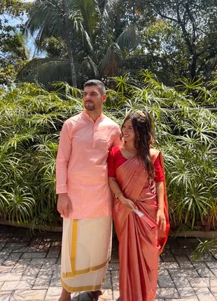 Red silk Saree set for a wedding, brand: saree, condizioni: Ottime, taglia: S / IT 40 / EU 36, €99.00, €104.65 include la Protezione acquisti