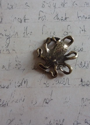 Poulpe Pieuvre Animal Laiton Miniature modélisme maquette déco mignon diorama cabinet curiosité, condition: Very good, size: One size, €3.50, €4.38 includes Buyer Protection Pro