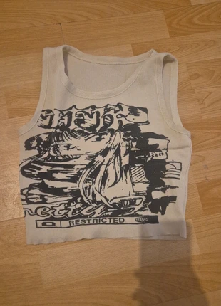 Graphic tank y2k, condition: Very good, size: XS / 34 / 6, €1.20, €1.96 includes Buyer Protection