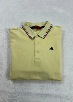 Polo manches courtes uni vintage Kappa - Taille XL Homme - Vert clair jaune logo brodé, marca: Kappa, estado: Muito bom, tamanho: XL, €7.00, €8.05 inclui Proteção do Comprador