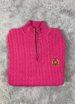 Half zip 1/4 zip Ralph Lauren torsadé rose pour femme taille XL logo brodé, brand: Lauren Ralph Lauren, condizioni: Ottime, taglia: XL / IT 46 / EU 42, €24.00, €25.90 include la Protezione acquisti