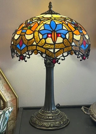 XL Tafellamp glas in lood Tiffany stijl art nouveau stijl, brand: Art, condizioni: Nuovo senza cartellino, €139.00, €146.65 include la Protezione acquisti Pro