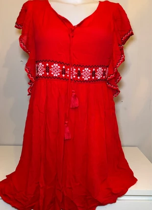 Robe rouge Bohème Grain de Malice, marque: Grain de Malice, état: Neuf sans étiquette, taille: L / 40 / 12, 7,00 €, 8,05 € Protection acheteurs incluse