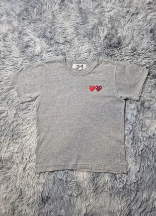 T-shirt PLAY comme des garçons CDG taille S femme voir XS double coeur hearts, brand: Comme Des Garçons Play, condizioni: Ottime, taglia: S / IT 40 / EU 36, €35.00, €37.45 include la Protezione acquisti