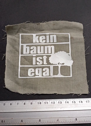 Aufnäher Patch Patches Kein Baum ist egal, brand: Punk, condizioni: Ottime, €2.00, €2.80 include la Protezione acquisti