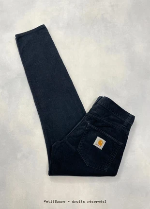 Pantalon Carhartt wip Droit Noir Velours côtelés Klondike Pant Corduroy - Taille S w28 #1077, brand: Carhartt, condition: Very good, size: W28, €39.00, €41.65 includes Buyer Protection Pro