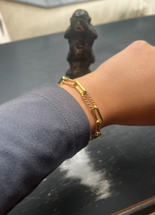 Bracelet en plaqué or, brand: Accessoires, condition: New without tags, €13.40, €14.77 includes Buyer Protection