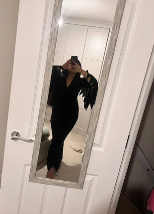 Morticia Dress Halloween Fancy Dress Vampiress Gothic Cosplay, brand: Amazon, condition: Very good, size: One size, £5.50, £6.48 includes Buyer Protection