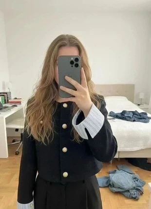 veste courte bleu marine en tweed à boutons dorés #029, marque: heritage parisien, état: Très bon état, taille: M / 38 / 10, 46,99 €, 50,04 € Protection acheteurs incluse