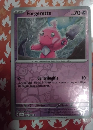 Carte Pokemon reverse Forgerette pv70 102/193, marque: Pokémon, état: Très bon état, 1,50 €, 2,28 € Protection acheteurs incluse