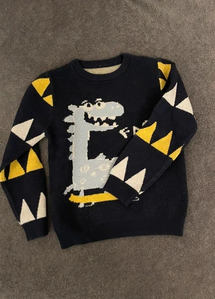 Maglione dinosauro, marca: Baby Fashion, estado: Muito bom, tamanho: 3 anos / 98 cm, €3.00, €3.85 inclui Proteção do Comprador