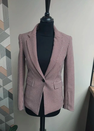 Superbe veste pied de poule bordeaux et beige, marca: H&M, estado: Muy bueno, tamaño: XS / 34 / 6, 8,50 €, 9,63 € Protección al comprador Pro incluida