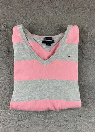 Pull Tommy Hilfiger femme rose/gris taille M, marke: Tommy Hilfiger, zustand: Sehr gut, größe: M / 38 / 10, 11,90 €, 13,20 € inklusive Vinted-Käuferschutz