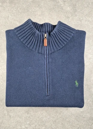 Pull Camionneur 1/4 ZIP Ralph Lauren Bleu Marine Taille L, marque: Ralph Lauren, état: Très bon état, taille: L, 55,00 €, 58,45 € Protection acheteurs incluse