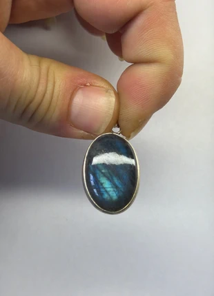 Pendentif mixte en labradorite bleu sur argent, brand: labradorite, condition: New without tags, €15.00, €16.45 includes Buyer Protection