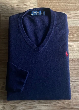 Pull - Ralph Lauren - Laine - bleu marine - logo brodé rouge - taille M homme), brand: Ralph Lauren, condizioni: Ottime, taglia: M, €39.00, €41.65 include la Protezione acquisti Pro