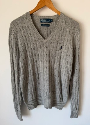 Ralph Lauren Pull torsadé gris femme taille S soie Tussah, marca: Ralph Lauren, estado: Muy bueno, tamaño: S / 36 / 8, 64,00 €, 67,90 € Protección al comprador Pro incluida