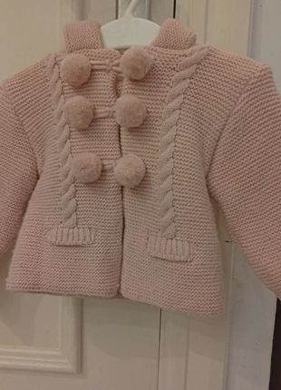 Chaqueta rosa de lana, marca: Baby Fashion, estado: Muito bom, tamanho: 6-9 meses / 68 cm, €6.00, €7.00 inclui Proteção do Comprador